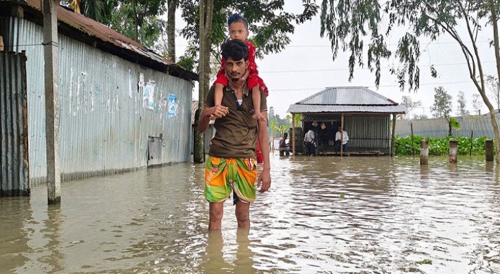 উজানের ঢল কমায় লালমনিরহাটে স্বস্তি: তিস্তার পানি বিপৎসীমার ৩০ সেন্টিমিটার নিচে