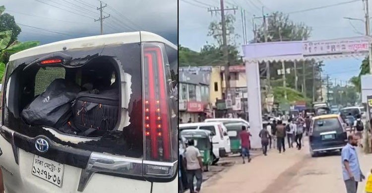 হবিগঞ্জের পর এবার সিলেটে এনসিপির গাড়িবহরে হামলা