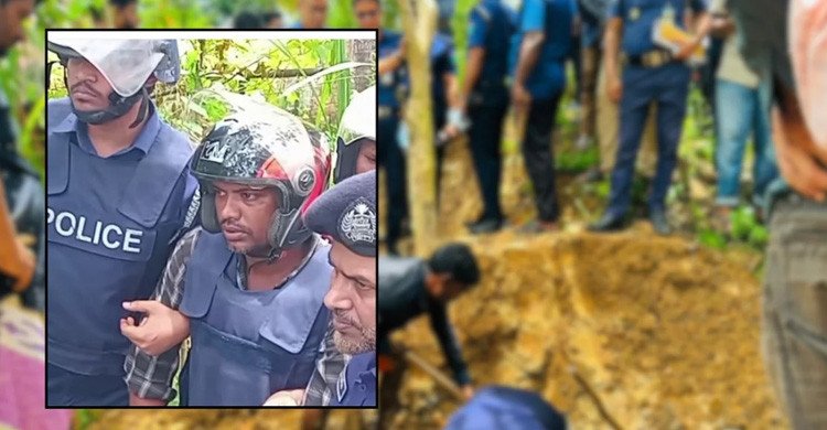 স্ত্রীকে হত্যার পর বাড়ির উঠানে মাটিচাপা দিয়ে নিখোঁজের নাটক সাজান স্বামী