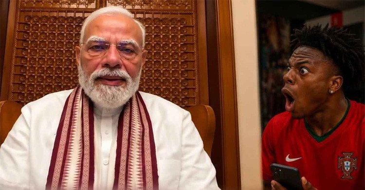 অনলাইন স্ট্রিমার ‘আইশো স্পিডকে’ পেছনে ফেলে মোদির নতুন বিশ্বরেকর্ড