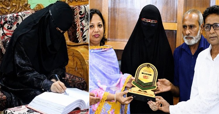 ৮ মাসে নিজ হাতে ৩০ পারা পবিত্র কোরআন লিখলেন লাকসামের সুরাইয়া