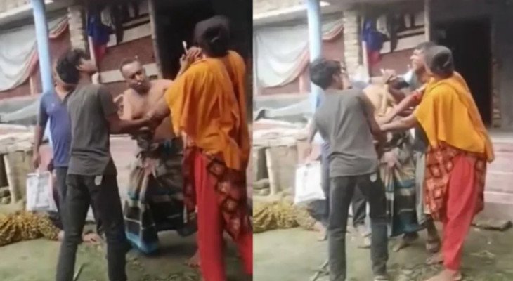 বাবার মরদেহ সামনে রেখে কবরের জায়গা নিয়ে দুই ভাইয়ের সংঘর্ষ, দাফন করলেন এলাকাবাসী