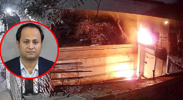 সাকিবের বাড়ির পর এবার নওফেলের বাসায় আগুন, পেট্রোল বোমা নিক্ষেপ