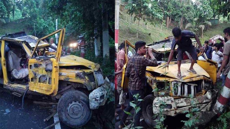 রাঙ্গামাটিতে নিয়ন্ত্রণ হারিয়ে পিকআপ খাদে, প্রাণ গেল ৪ জনের