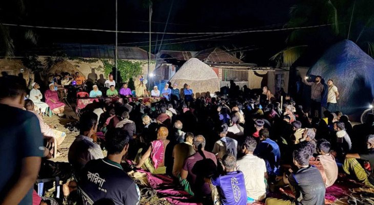 গোবিন্দগঞ্জে সাপমারা ইউপি চেয়ারম্যান প্রার্থী মনির হোসেনের নির্বাচনী উঠান বৈঠক