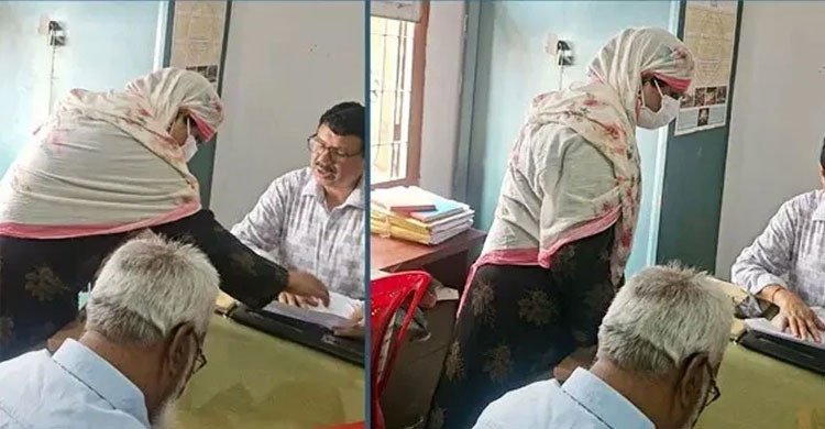 ভূমি অফিসে বোরকা পরে হাজির ঢাকা জেলার ডিসি