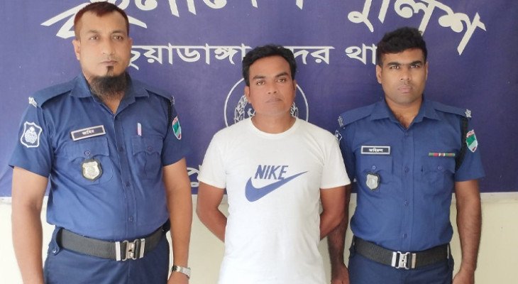 চুয়াডাঙ্গায় ছাত্রলীগ নেতা নাইম পারভেজ গ্রেপ্তার 