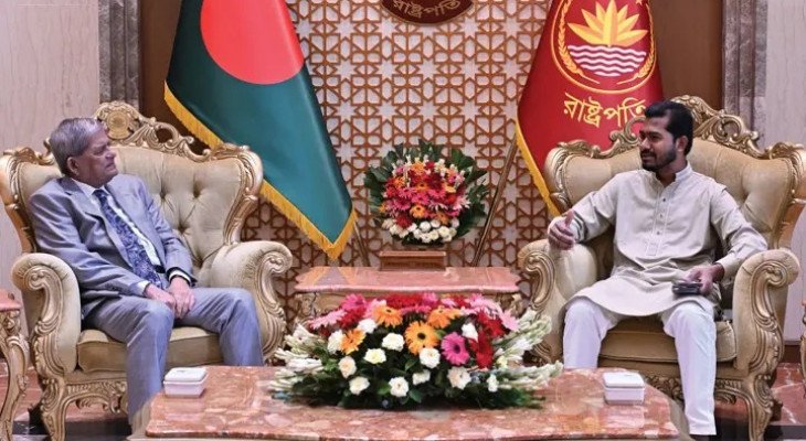 বঙ্গভবনে রাষ্ট্রপতির সঙ্গে গণঅধিকার পরিষদের নেতাদের সৌজন্য সাক্ষাৎ