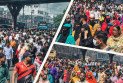 উত্তরায় বেতন ৩০ হাজার টাকার দাবিতে তৃতীয় দিনেও গার্মেন্টস শ্রমিকদের বিক্ষোভ