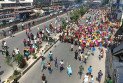 উত্তরায় ফের শ্রমিকদের সড়ক অবরোধ, তৃতীয় দিনেও বন্ধ যান চলাচল