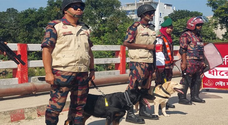 ঠাকুরগাঁও-১ উপনির্বাচনে নিরাপত্তার চাদরে এলাকা, মাঠে ২১ প্লাটুন বিজিবি