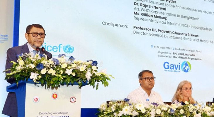 শিশুদের টিকাদানে শতভাগ লক্ষ্যমাত্রা অর্জনের নির্দেশ স্বাস্থ্যমন্ত্রীর