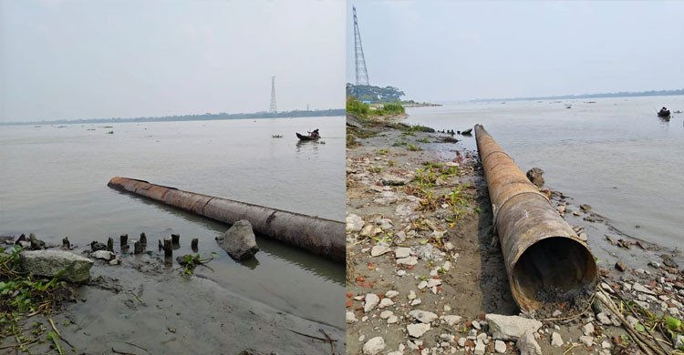 বেকুটিয়া সেতুর নিচে সরকারি পাইপ চুরি, ইউনিয়ন বিএনপির সভাপতিসহ আটক ৯