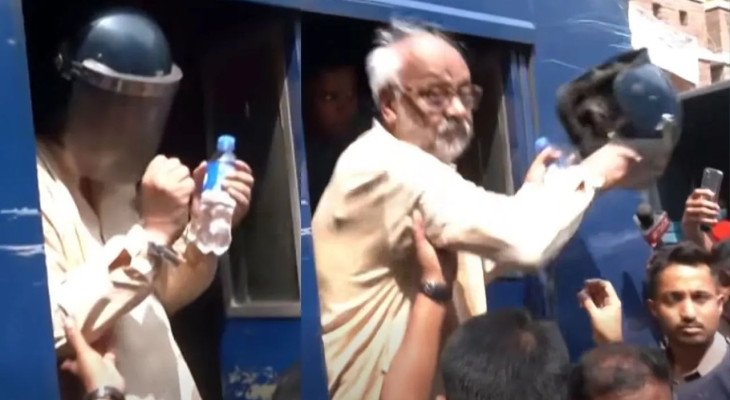 ‘আমি আওয়ামী লীগার না’ বলে পুলিশকে শাসালেন জামায়াত নেতা আখতারুজ্জামান