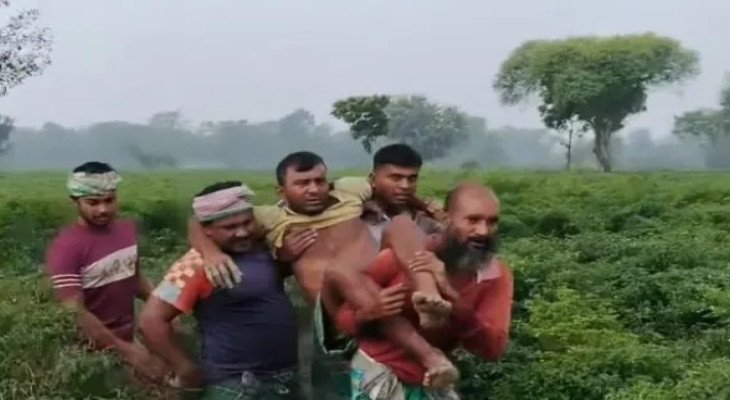 বাংলাদেশি কৃষককে বিএসএফের গুলি, ভারতীয় নাগরিককে ধরে আনলো গ্রামবাসী